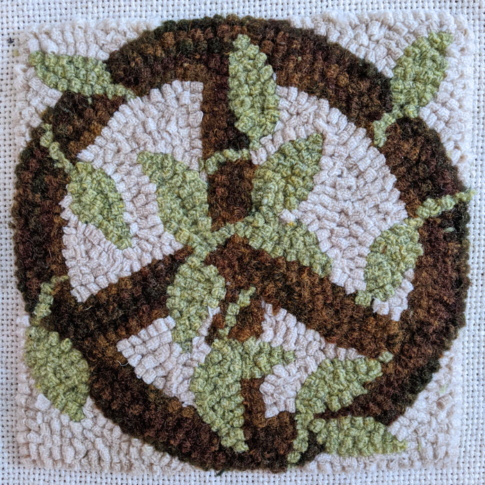Peace on Earth *PATTERN ONLY* 6" x 6"  Hooked Rug Pattern