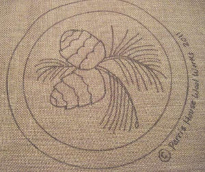 Let Us Sing Winter - Chair Pads(Four) *PATTERN ONLY* 12"  Hooked Rug Pattern-Round
