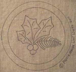 Let Us Sing Winter - Chair Pads(Four) *PATTERN ONLY* 12"  Hooked Rug Pattern-Round