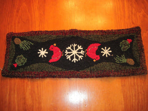 Let Us Sing Winter" *PATTERN ONLY* 10.5" x 30"  Hooked Rug Pattern