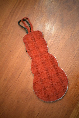 Holiday Snowman Ornament - 7" Rug Hooking Kit